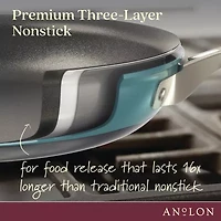 Anolon Achieve Hard Anodized 3-qt. Saute Pan with Lid