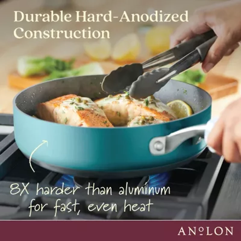 Anolon Achieve Hard Anodized 3-qt. Saute Pan with Lid