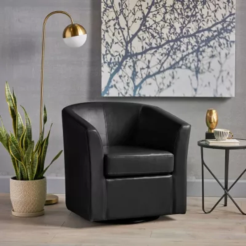 Daymian Curved Slope Arm Chair
