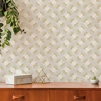 Tempaper Grasscloth Fan Peel & Stick Wallpaper