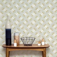Tempaper Grasscloth Fan Peel & Stick Wallpaper
