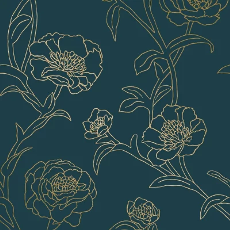 Tempaper Peonies Peel & Stick Wallpaper