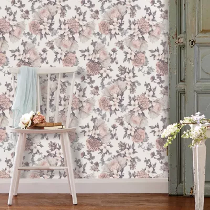 Tempaper Botanical Blossom Peel & Stick Wallpaper