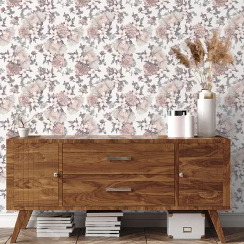 Tempaper Botanical Blossom Peel & Stick Wallpaper