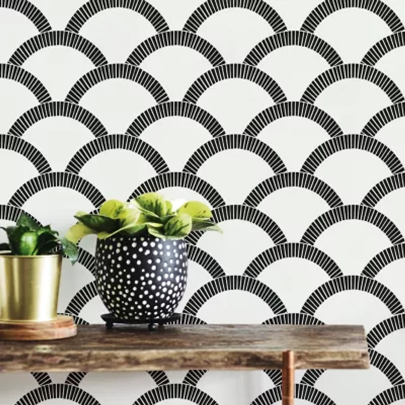 Tempaper Mosaic Scallop Peel & Stick Wallpaper