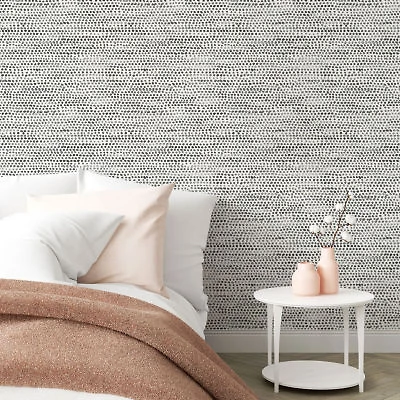 Tempaper Morie Black Peel & Stick Wallpaper