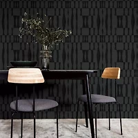 Tempaper Grass Geo Jute Peel & Stick Wallpaper