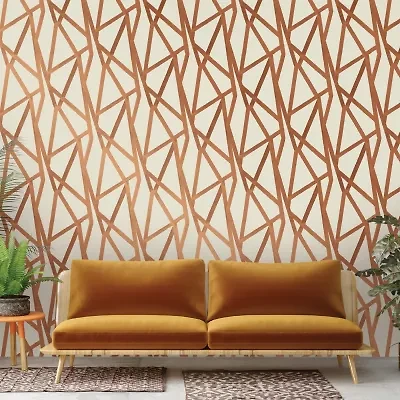 Tempaper Intersections Bronze Peel & Stick Wallpaper