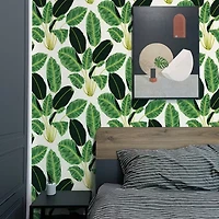 Tempaper Hojas Cubanas Peel & Stick Wallpaper