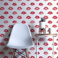Tempaper Painted Lip Peel & Stick Wallpaper
