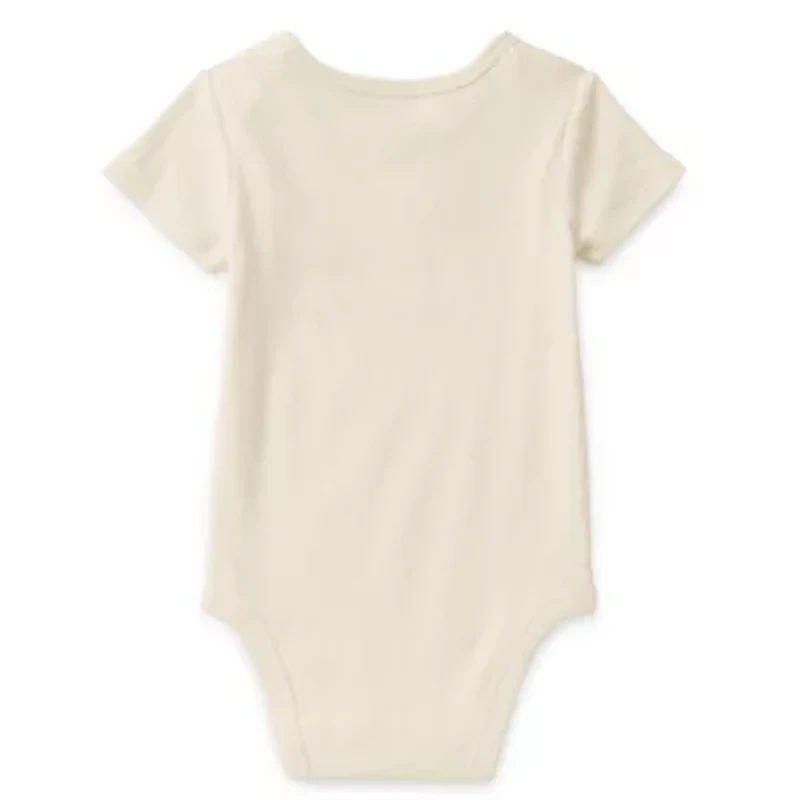 Okie Dokie Baby Unisex Crew Neck Short Sleeve Rib Bodysuit