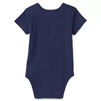 Okie Dokie Baby Boys Crew Neck Short Sleeve Rib Bodysuit