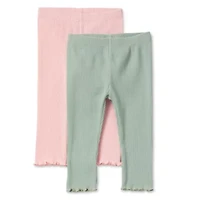 Okie Dokie Baby Girls 2-pc. Full Length Leggings