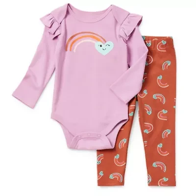 Okie Dokie Baby Girls 2-pc. Pant Set