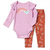 Okie Dokie Baby Girls 2-pc. Pant Set