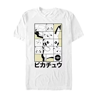 Mens Short Sleeve Pokemon Graphic T-Shirt