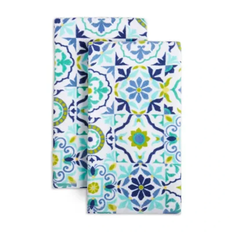Fiesta Worn Tiles 2-pc. Kitchen Towel Set