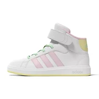 adidas Grand Court Mid Little Kid Girls Sneakers