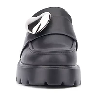 Olivia Miller Heartless Womens Moc Closed Toe Mules