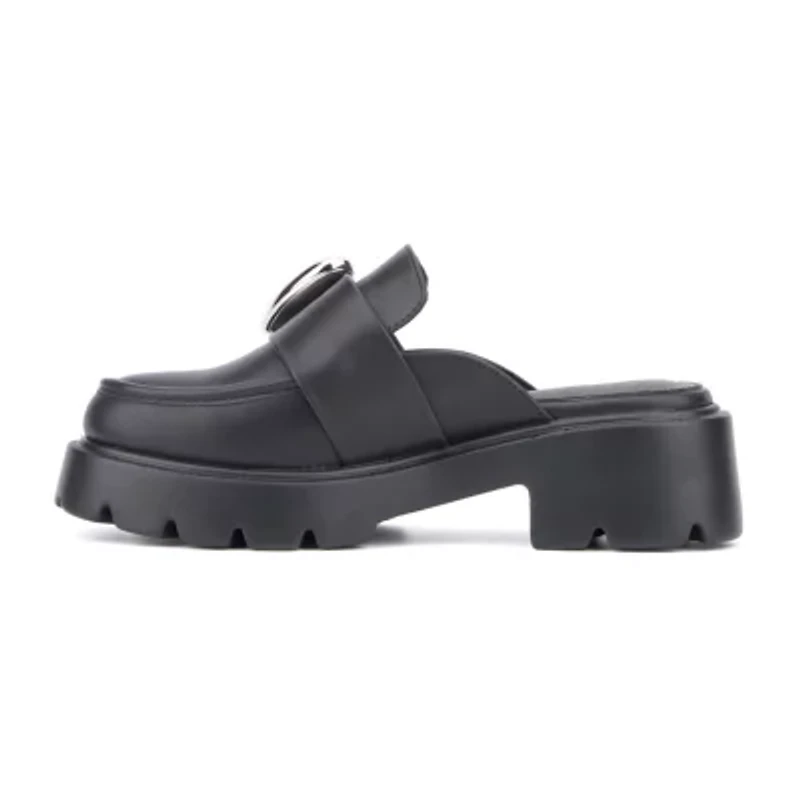 Olivia Miller Heartless Womens Moc Closed Toe Mules