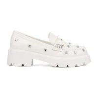 Olivia Miller Luscious Womens Moc Closed Toe Loafers