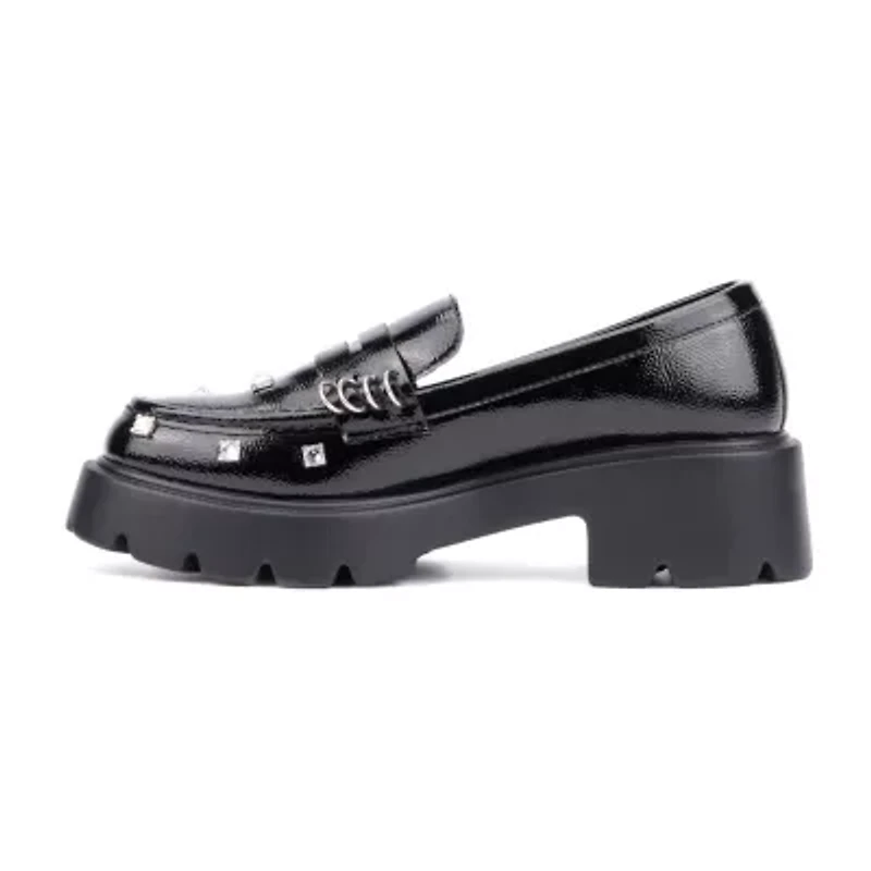 Olivia Miller Luscious Womens Moc Closed Toe Loafers