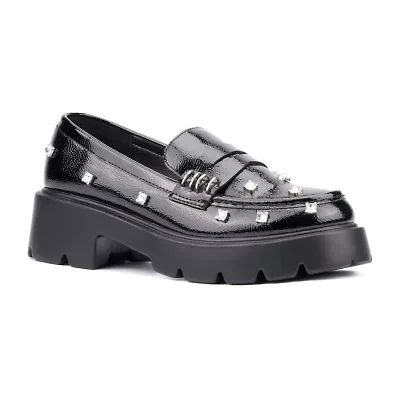 Olivia Miller Luscious Womens Moc Closed Toe Loafers