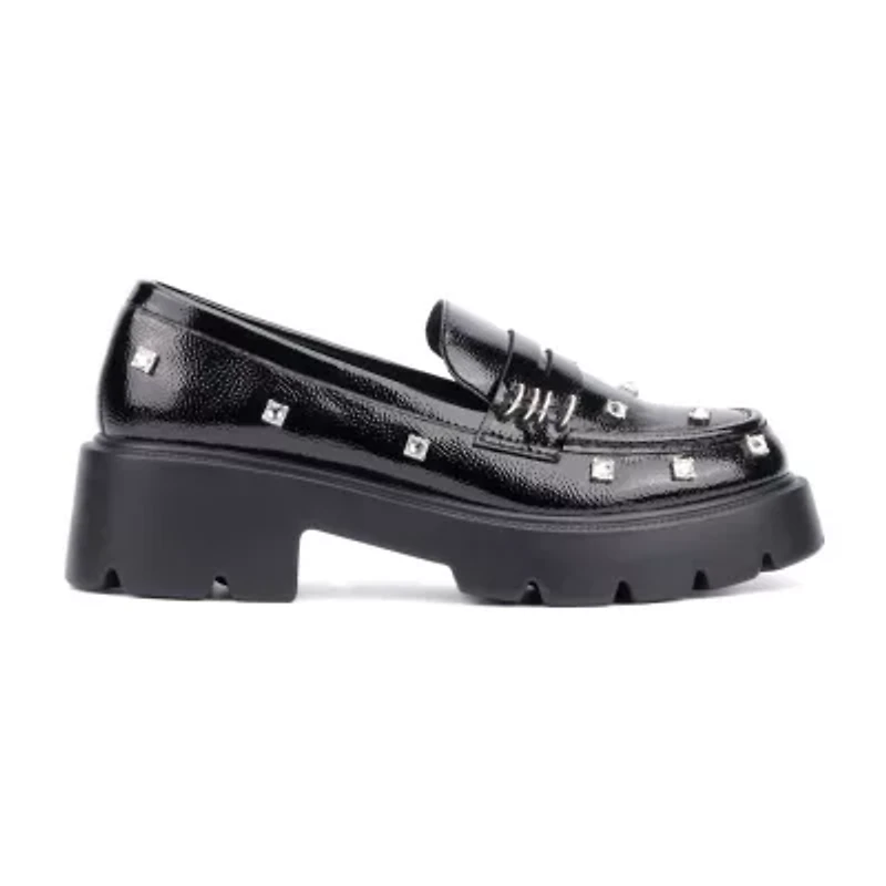 Olivia Miller Luscious Womens Moc Closed Toe Loafers