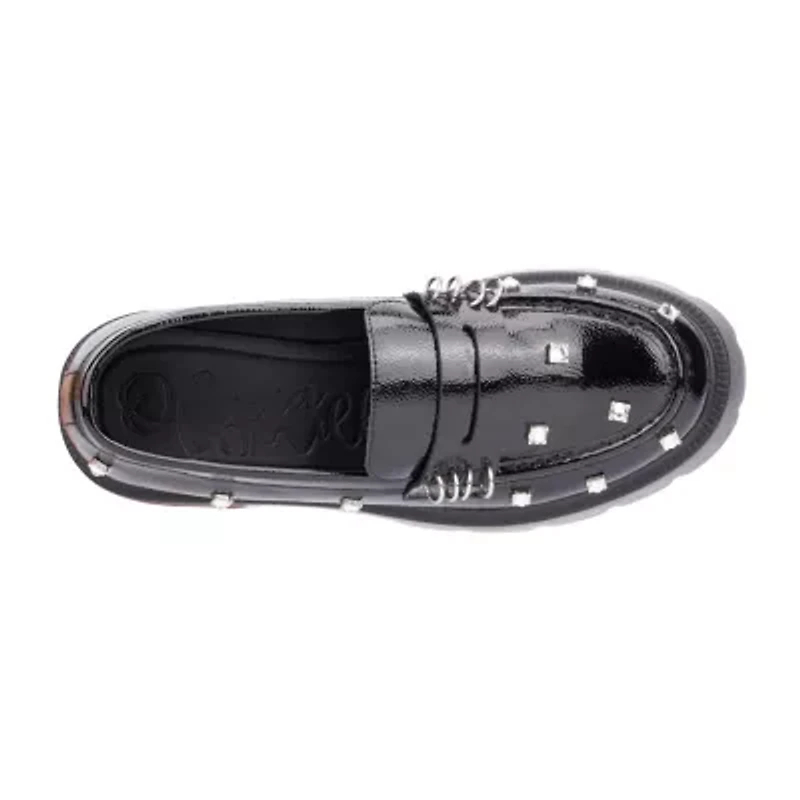 Olivia Miller Luscious Womens Moc Closed Toe Loafers