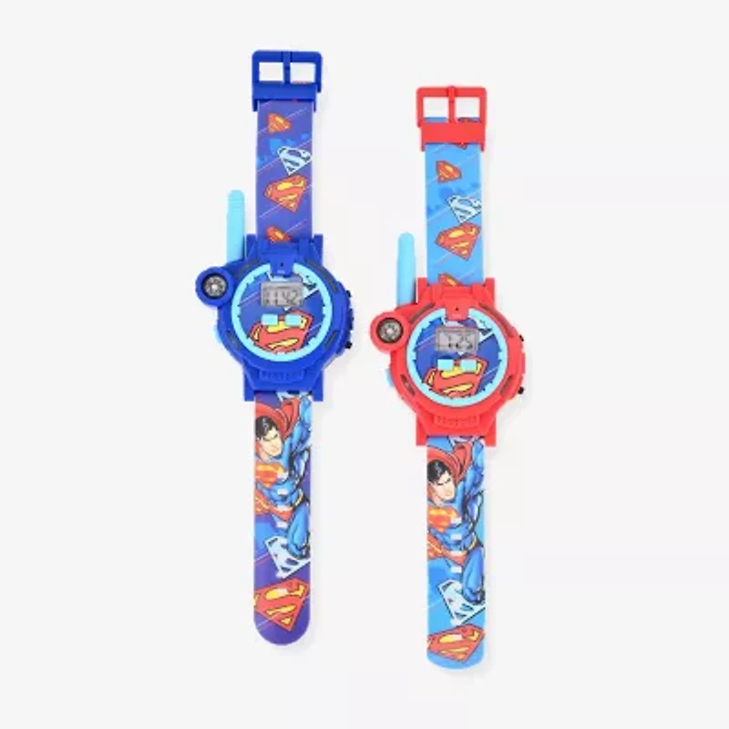 Superman Boys Multi-Function Blue Strap Watch Sup40043jc