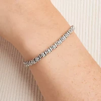 Sparkle Allure Dragonfly Pure Silver Over Bronze Womens Natural Diamond Accent Pure Silver Over Bronze Round 7.25 Inch Tennis Bracelet