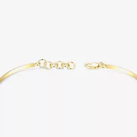 Blue & White Lab-Created Sapphire 14K Gold Over Silver Bangle Bracelet