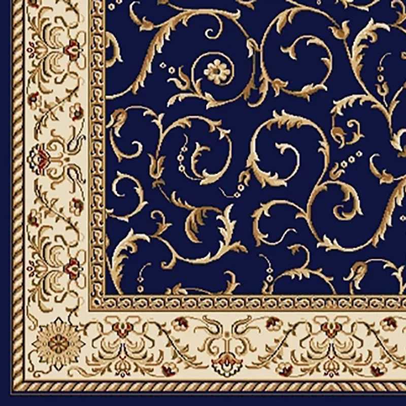 Como Scroll Traditional Oriental Indoor Rectangular Area Rug