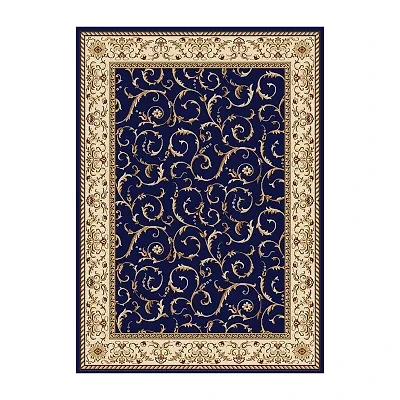 Como Scroll Traditional Oriental Indoor Rectangular Area Rug