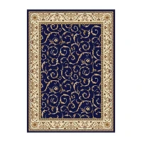 Como Scroll Traditional Oriental Indoor Rectangular Area Rug