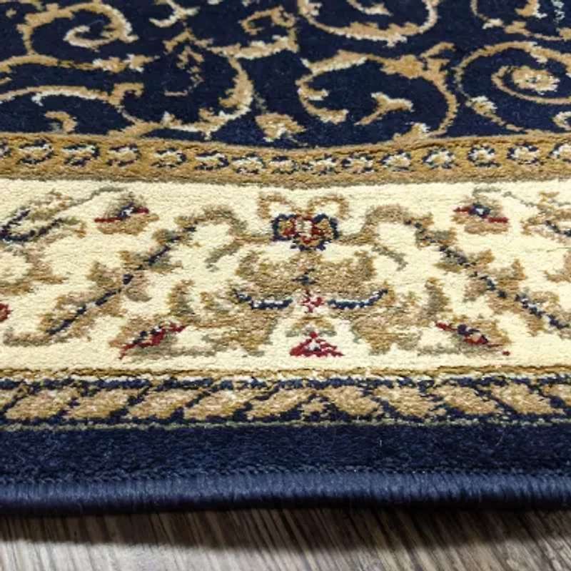 Como Scroll Traditional Oriental Indoor Rectangular Area Rug