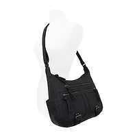 Bueno of California Elephant Washed Large Hobo Crossbody Bag