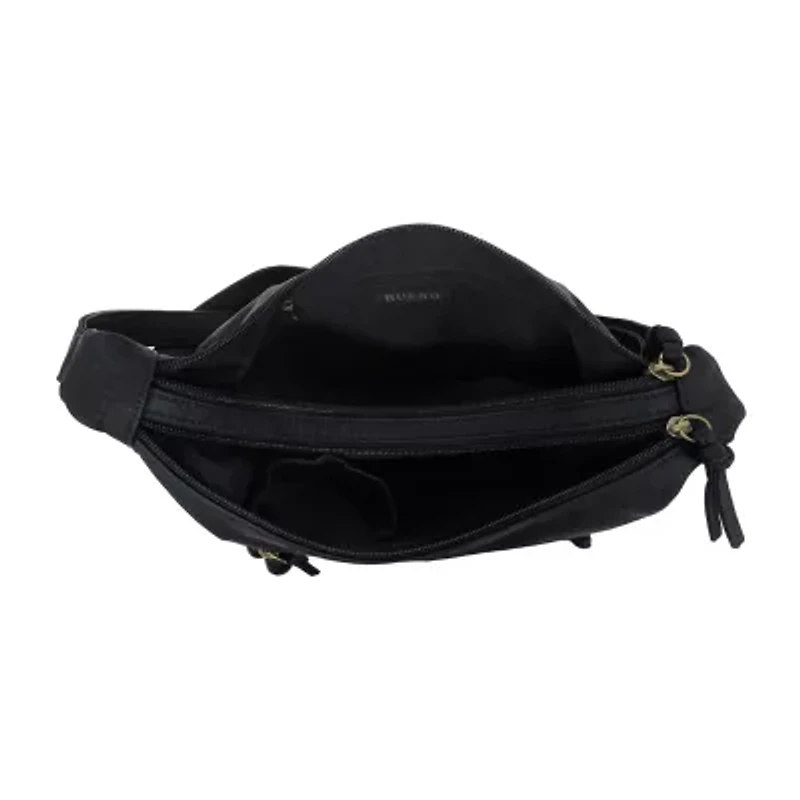 Bueno of California Elephant Washed Large Hobo Crossbody Bag