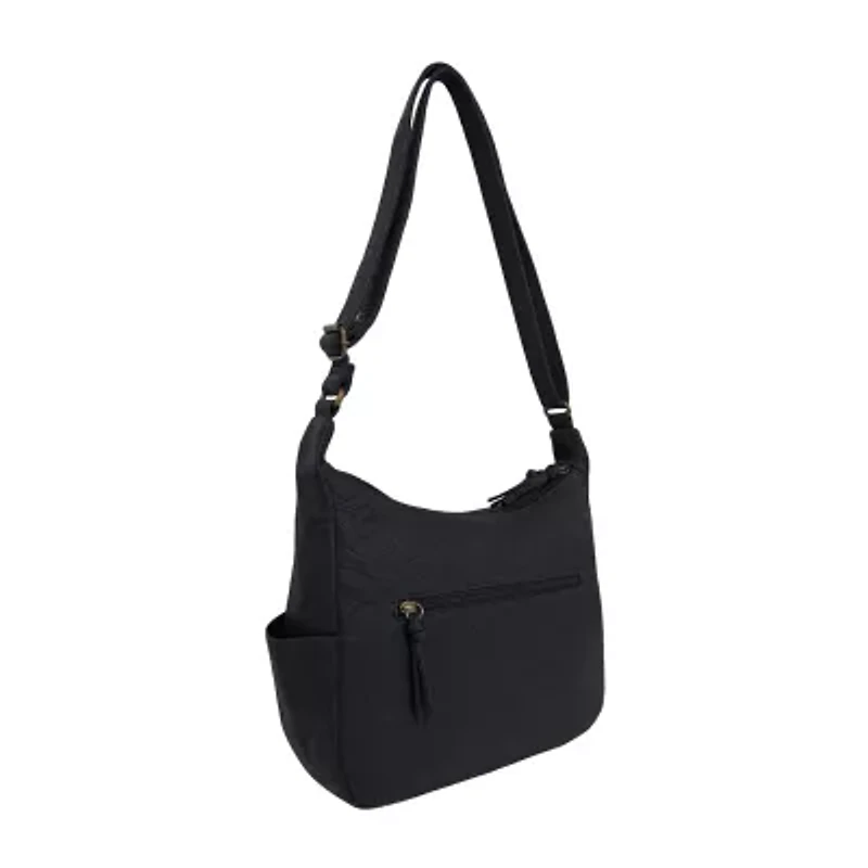 Bueno of California Elephant Washed Large Hobo Crossbody Bag