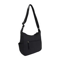 Bueno of California Elephant Washed Large Hobo Crossbody Bag