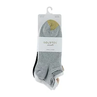 Gold Toe Henley Tab Womens Multi-Pack 6 Pair Low Cut Socks
