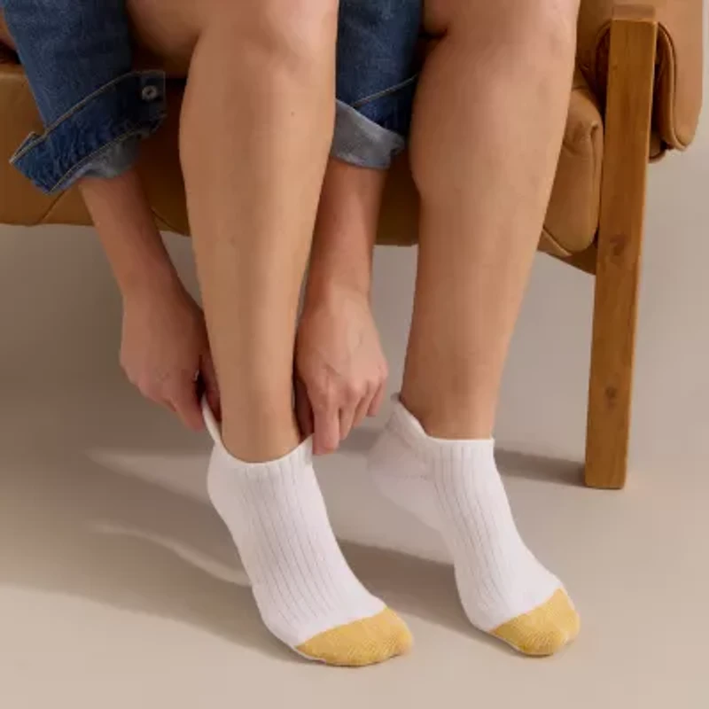 Gold Toe Everyday Tab Womens Breathable Multi-Pack 6 Pair Low Cut Socks