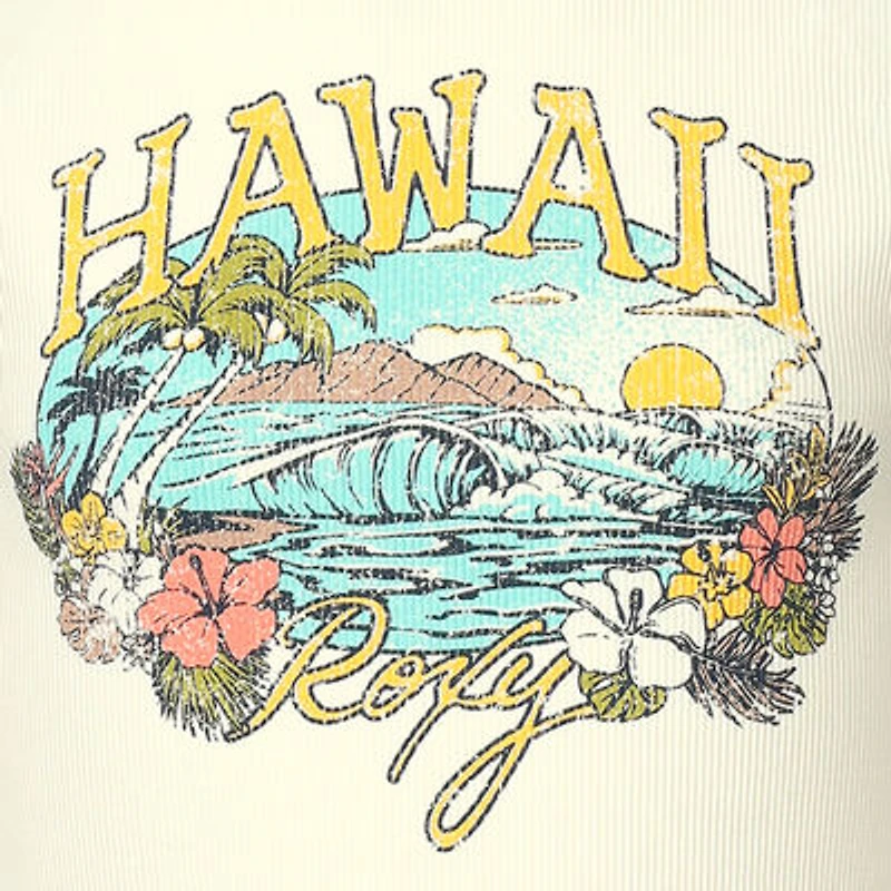 Roxy Big Kid Girls Crew Neck Short Sleeve Fitted Graphic T-Shirt