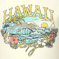 Roxy Big Kid Girls Crew Neck Short Sleeve Fitted Graphic T-Shirt