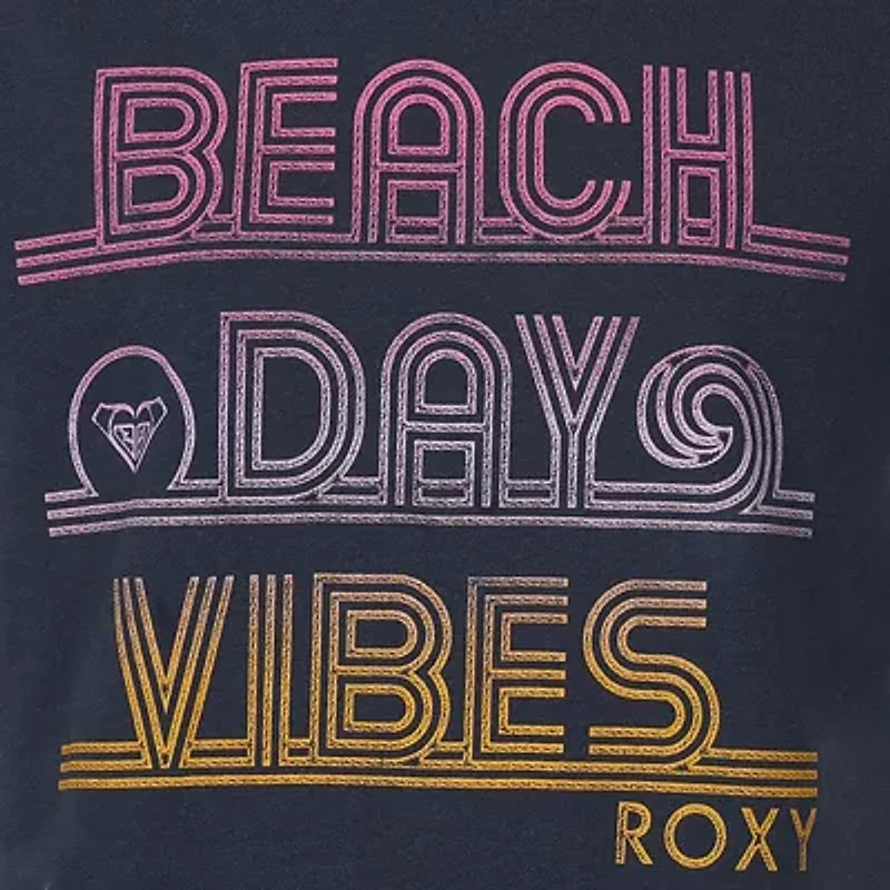Roxy Big Kid Girls Crew Neck Short Sleeve Classic Fit Graphic T-Shirt