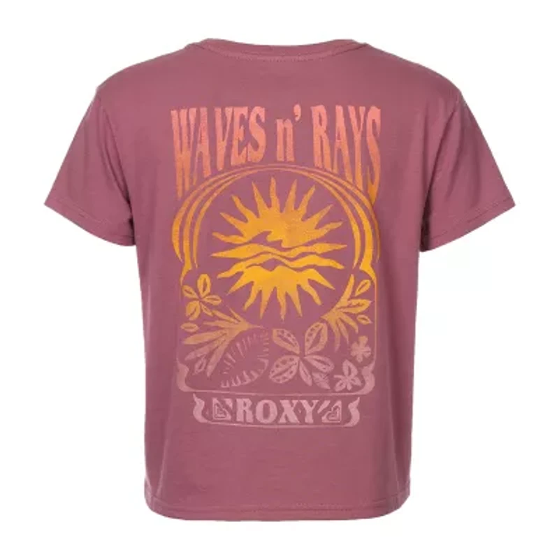 Roxy Big Kid Girls Crew Neck Short Sleeve Classic Fit Graphic T-Shirt