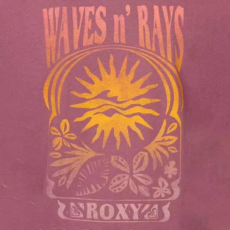 Roxy Big Kid Girls Crew Neck Short Sleeve Classic Fit Graphic T-Shirt