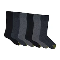 Gold Toe Stanton Mens 6 Pair Big and Tall Crew Socks