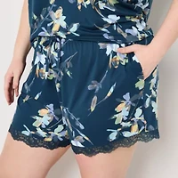 Ambrielle Womens Plus Pajama Shorts