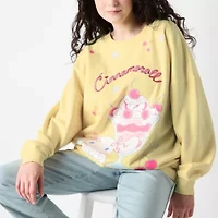 Cinnamoroll Womens Crew Neck Long Sleeve Embroidered Juniors Sweatshirt